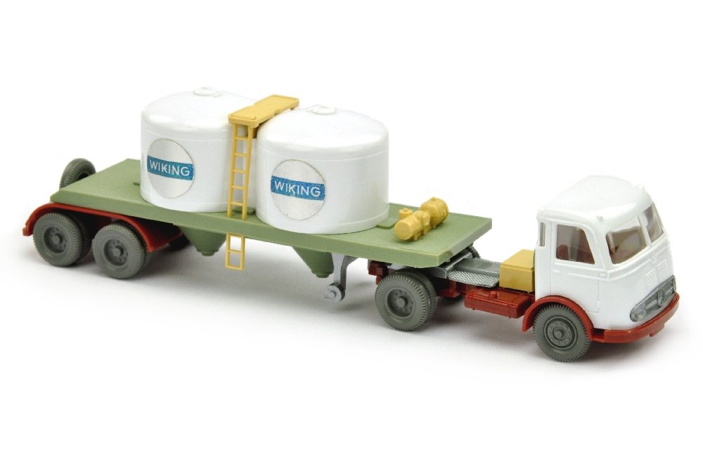Chemikalien-Tankzug Pullman Wiking: 751/1B, fast neuwertig (Wiking Verglaster LKW)