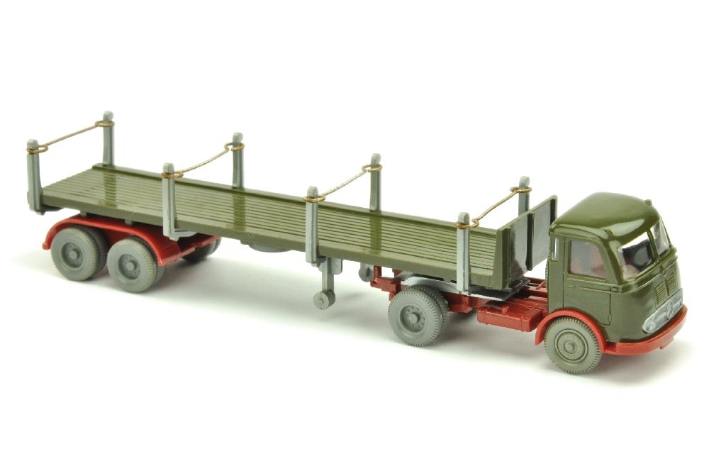 Rungensattelzug Pullman (ohne Rueckleuchten): 754/1, gut bis sehr gut (Wiking Verglaster LKW)