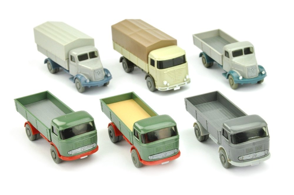 Konvolut 6 Pritschen-LKW der 60er Jahre (1 of 1)