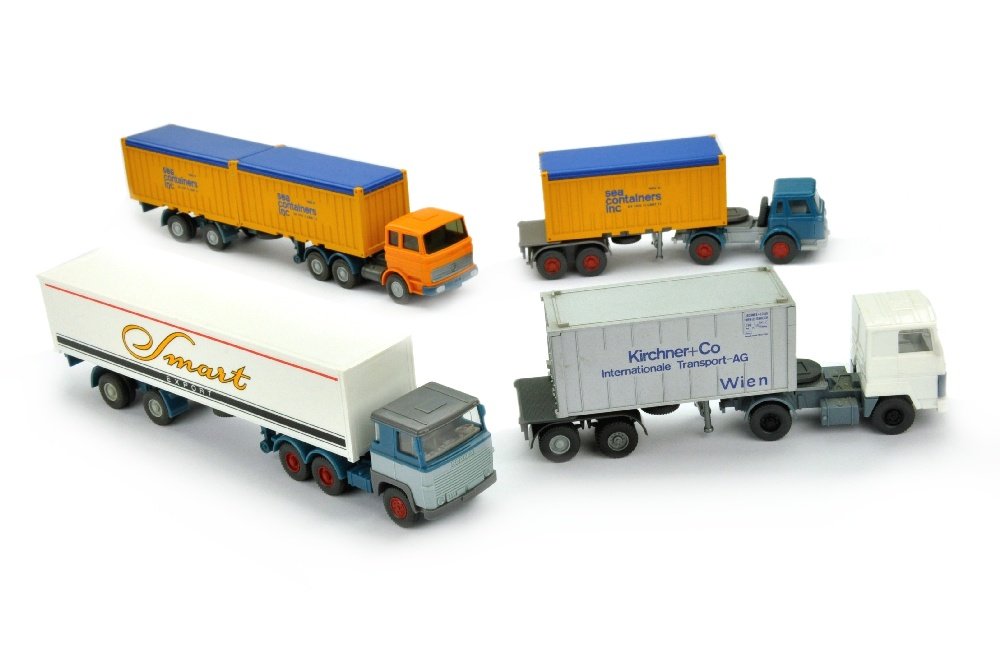 Konvolut 4 LKW mit Liliput-Containern (1 of 1)