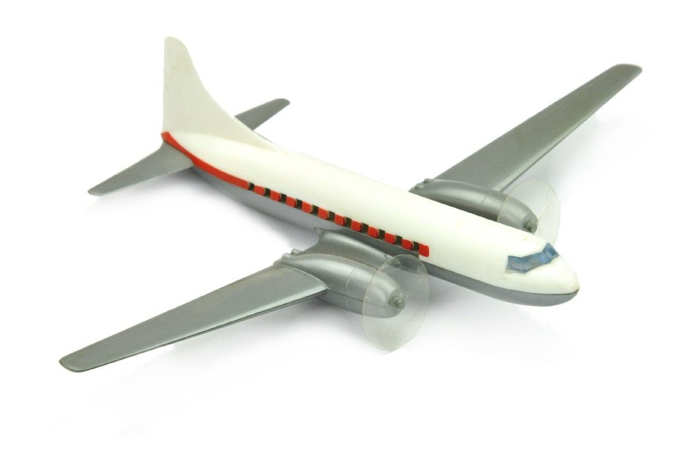 Flugzeug Convair 340, weiss/silbern (1 of 1)