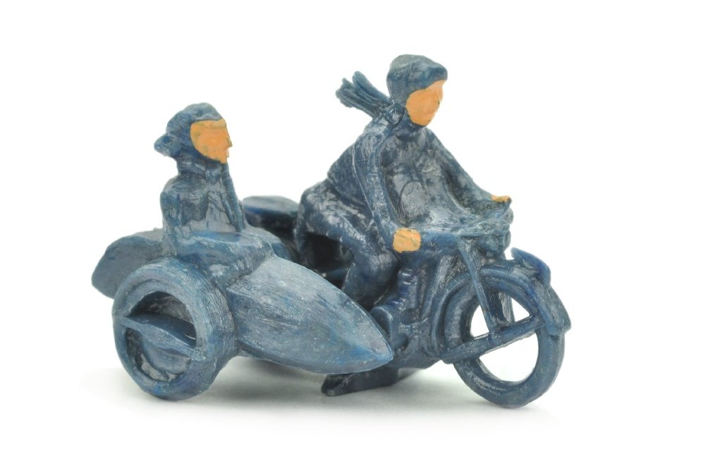 Motorradfahrer mit Beiwagen, misch-blau (1 of 1)