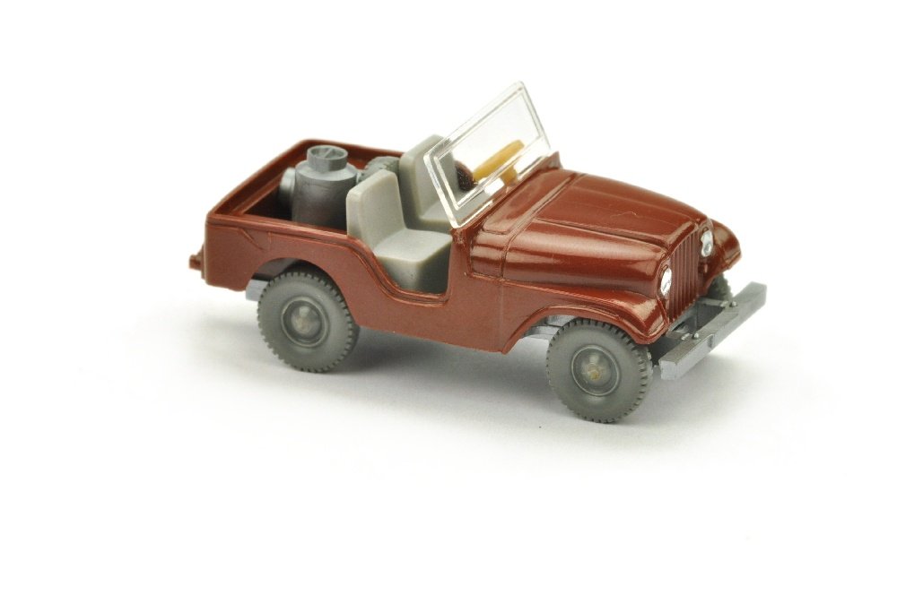 Jeep mit Milchkannen, rotbraun (1 of 1)