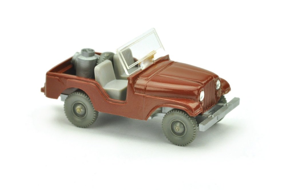 Jeep mit Milchkannen, rotbraun (1 of 1)