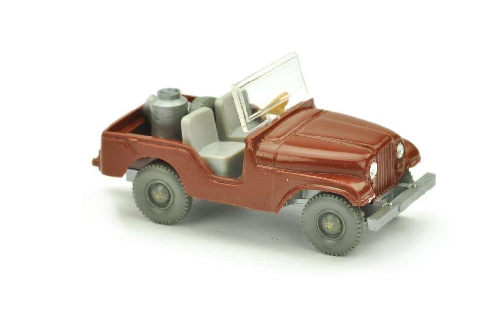 Jeep mit Milchkannen, rotbraun (1 of 1)