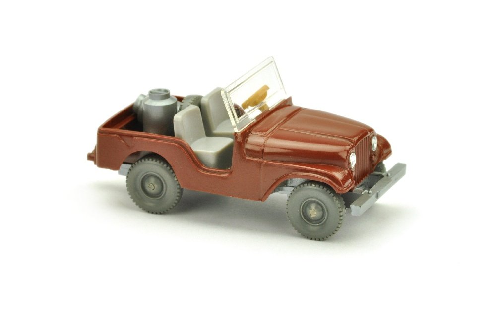 Jeep mit Milchkannen, rotbraun (1 of 1)