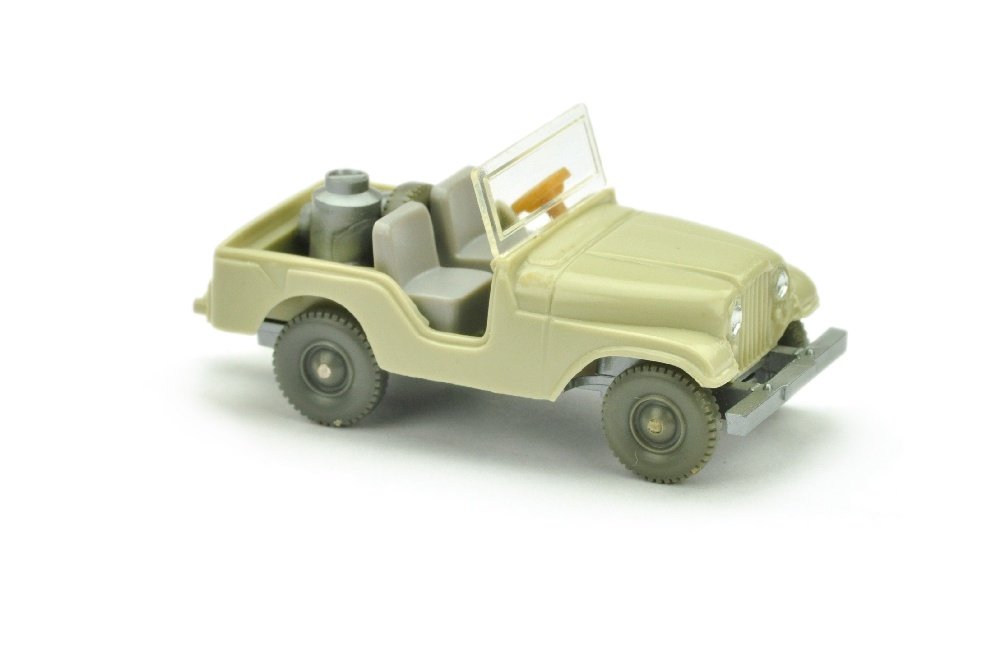 Jeep mit Milchkannen, hellgelbgrau (1 of 1)