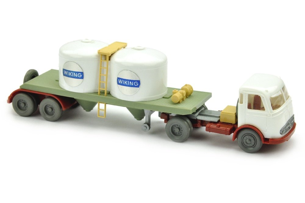 Chemikalien-Tankzug Pullman Wiking: 751/1B, neuwertig (Wiking Verglaster LKW)