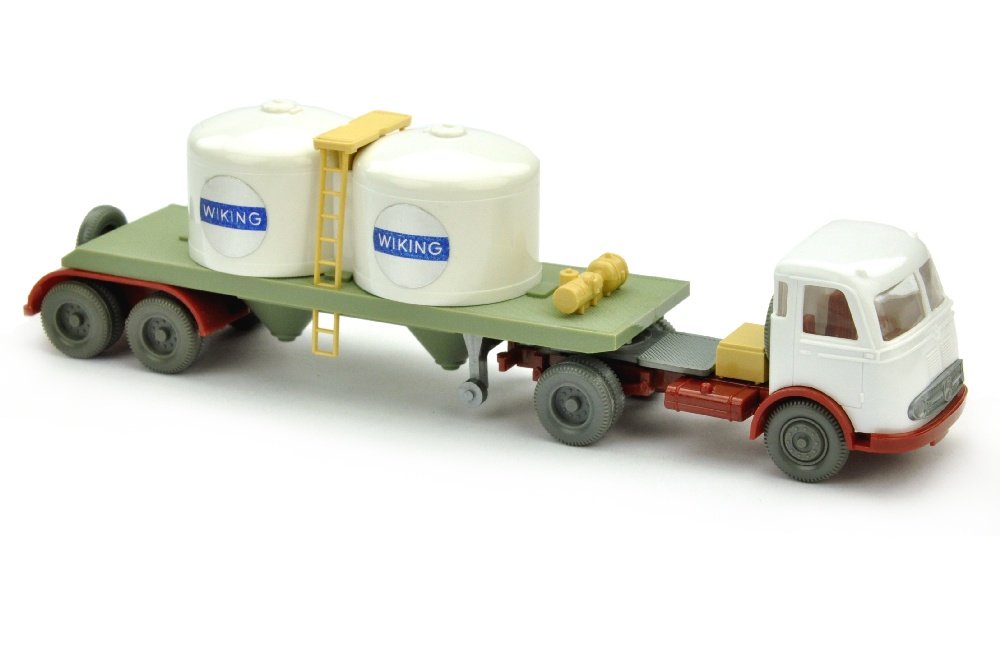 Chemikalien-Tankzug Pullman Wiking: 751/2C, neuwertig (Wiking Verglaster LKW)