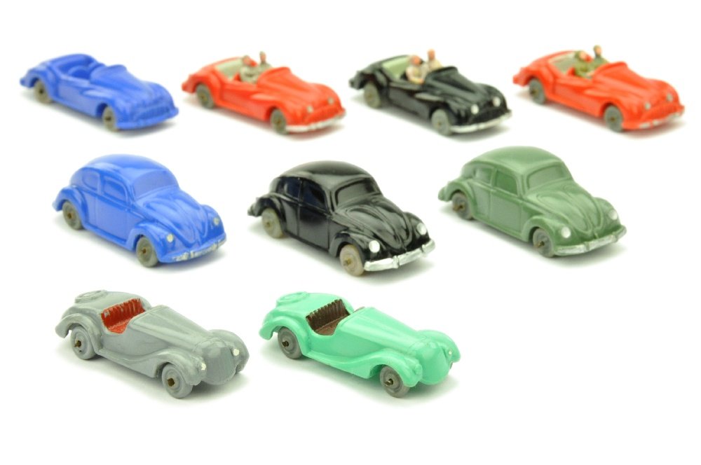 Konvolut 9 Drahtachser-PKW (1 of 1)