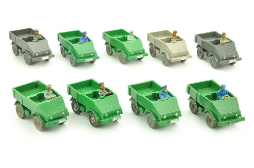 Konvolut 9 Unimog offen (Typ 1 und 2) (1 of 1)