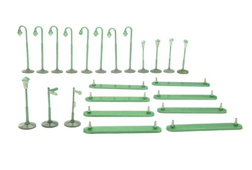 Konvolut 23 Strassenelemente (gruenmetallic) (1 of 1)