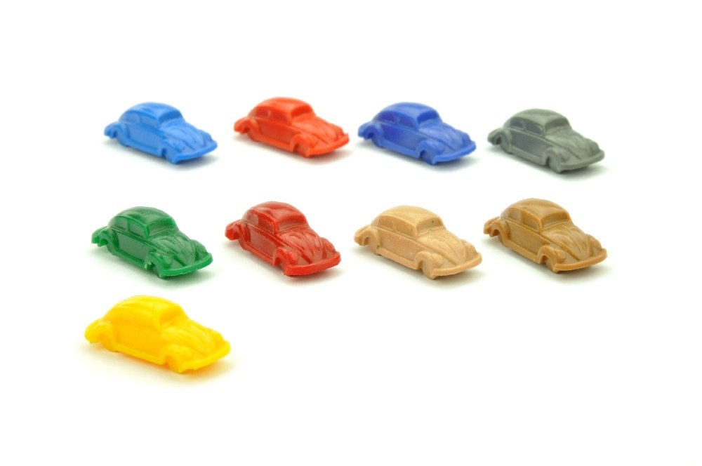 Konvolut 9 VW Kaefer fuer ein Verkehrsspiel (1 of 1)