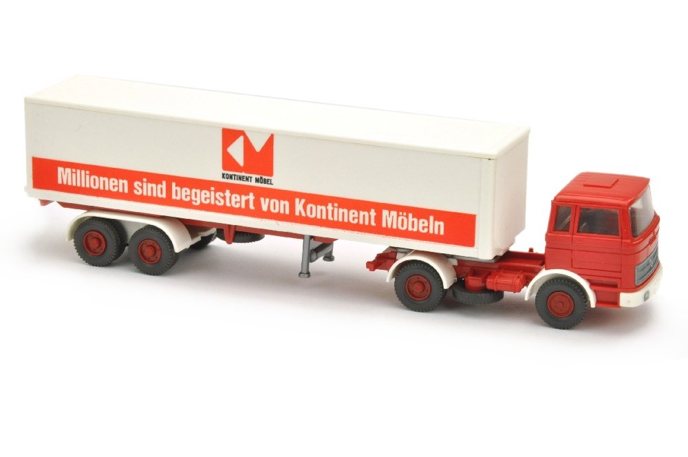 Kontinent/B - Koffer-Sattelzug MB 1620, rot (1 of 1)
