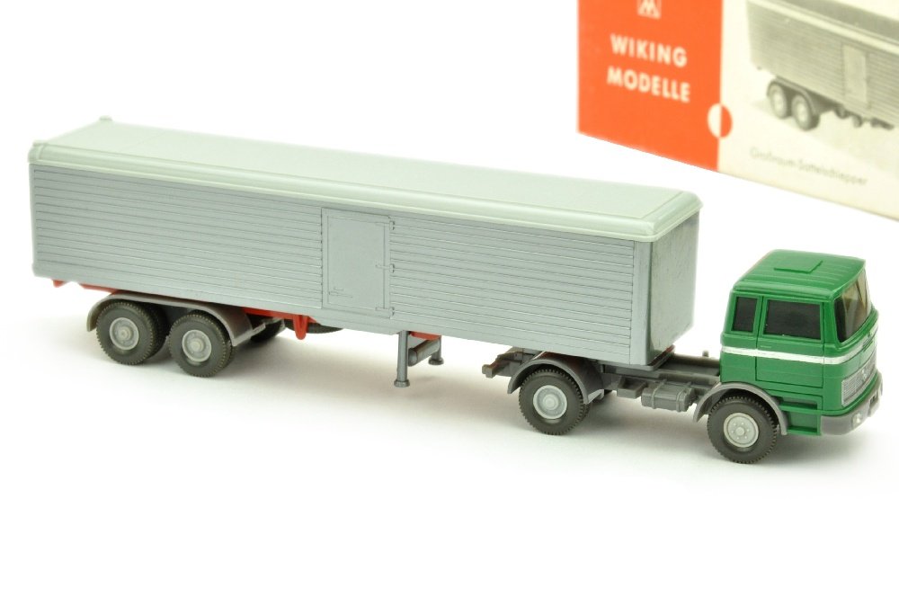 Koffer-Sattelzug MB 1620, graugruen/basaltgrau (1 of 1)