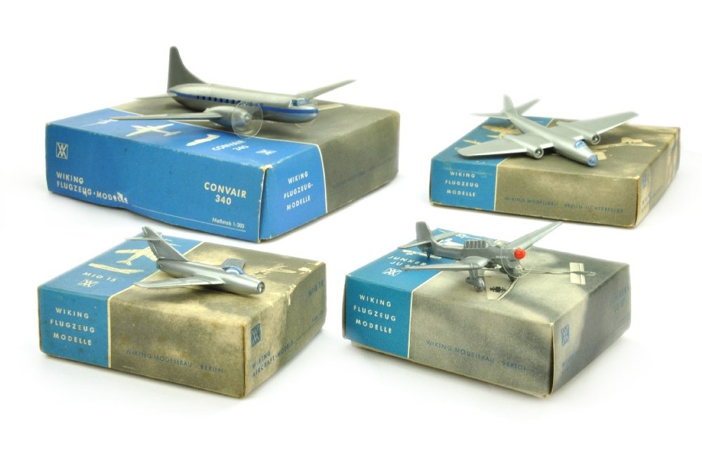 Konvolut 4 Flugzeug-Silberlinge (im Ork) (1 of 1)