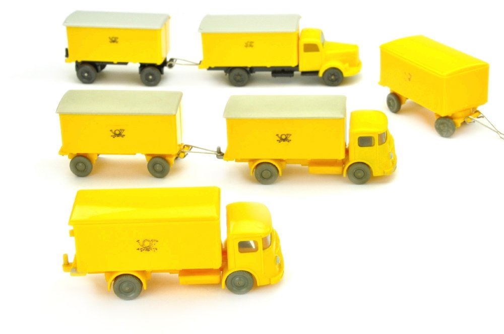 Konvolut 6 Postfahrzeuge der 60er Jahre (1 of 1)