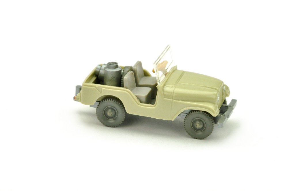 Jeep mit Milchkannen, hellgelbgrau (1 of 1)