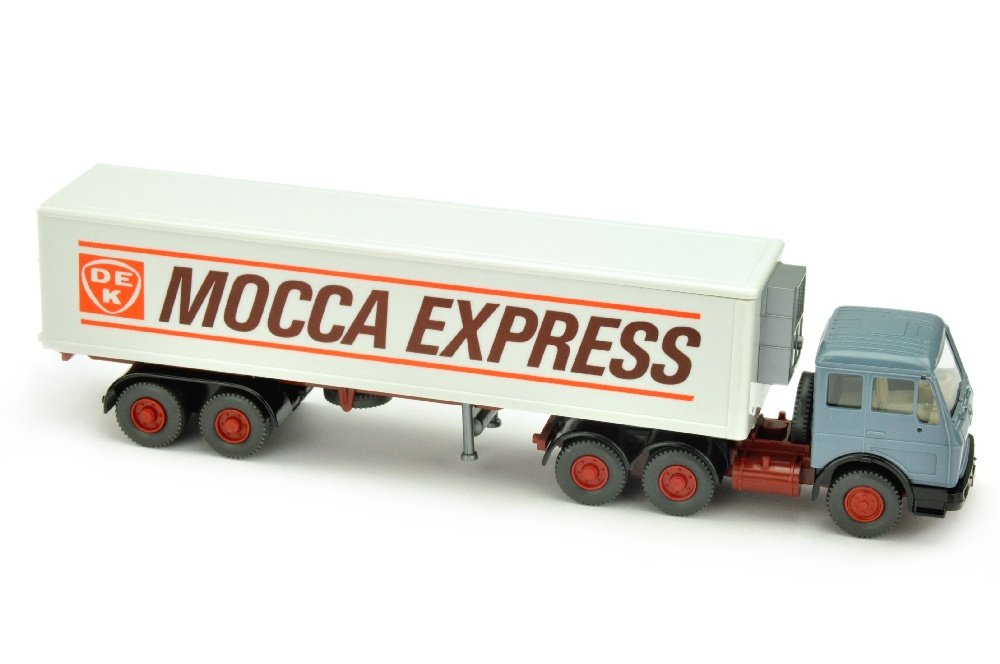 DEK Mocca Express - Koffer-Sattelzug MB 2632: neuwertig (Wiking Werbemodell)