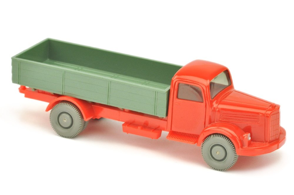 MB 3500 Pritsche, rot/dunkelresedagruen/orangerot (1 of 3)