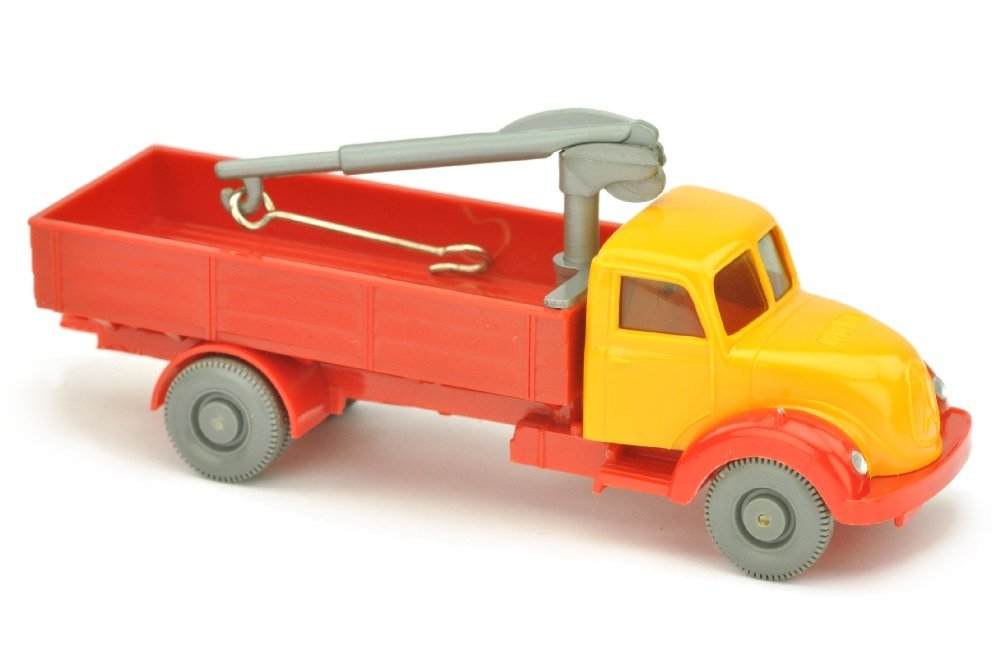 Magirus Sirius Ladekran, chromgelb/rot/orangerot (1 of 3)