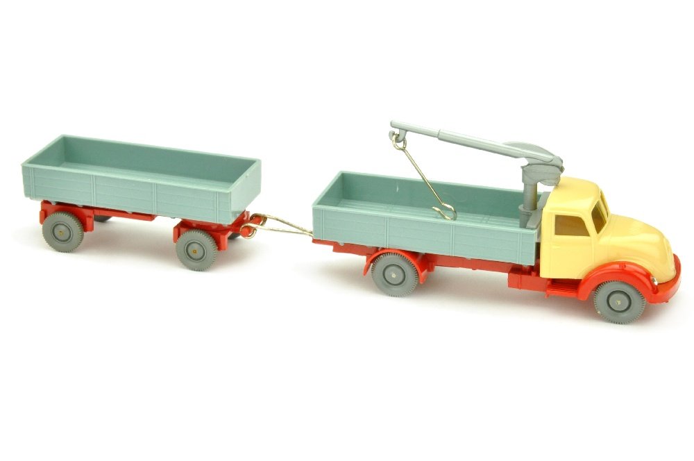 Magirus Ladekran m.Anhaenger, h'beige/gruenblau/rot (1 of 3)