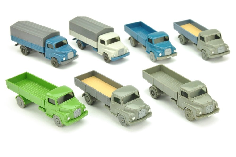 Konvolut 7 MAN 415-Pritschen-LKW der 60er Jahre (1 of 1)