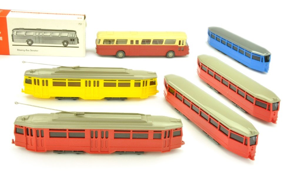 Konvolut 5+1 Strassenbahnen der 60er/70er Jahre (1 of 1)