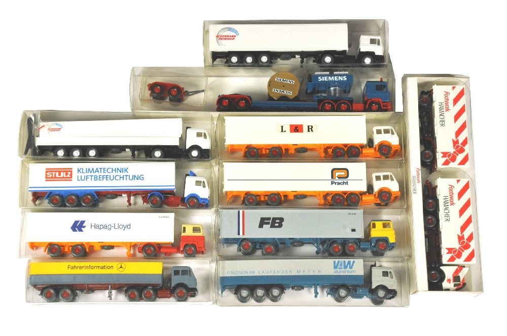 Konvolut 11 Werbemodell-LKW der 80er/90er J. (1 of 1)