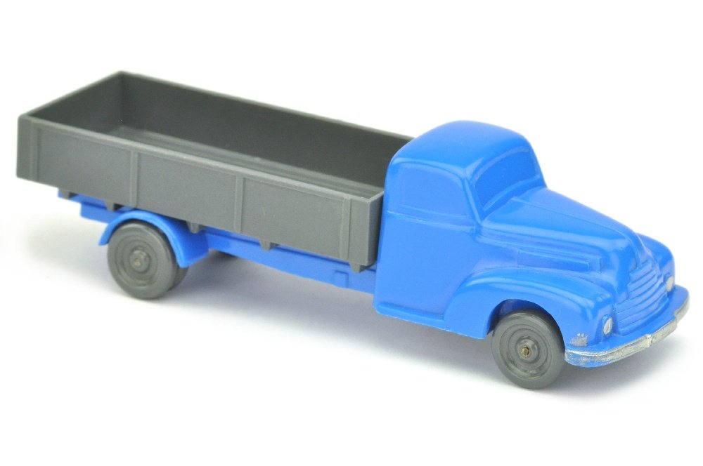 Ford Pritsche, himmelblau/d'-basaltgrau: 160/4AJ, neuwertig (Wiking Unverglaster Rollachser)