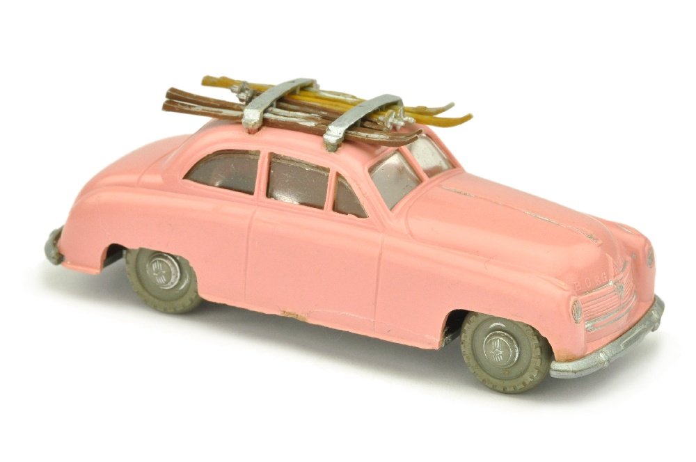 SIKU - (V 66) Borgward 1800 mit Skiern, hellrosa (1 of 3)