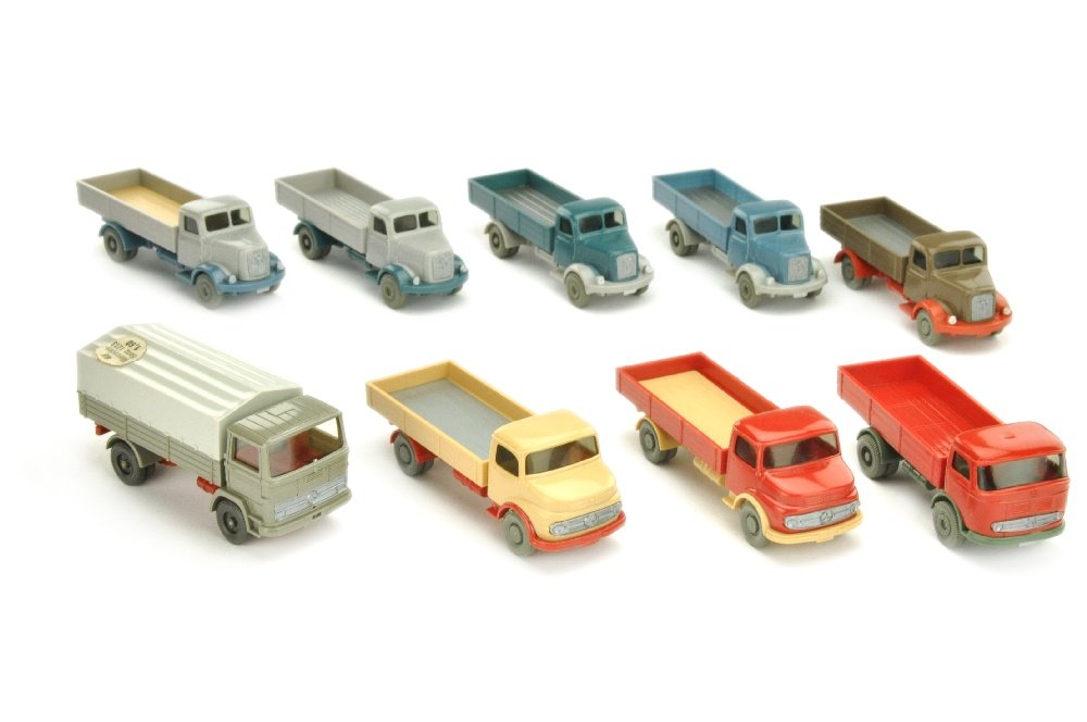 Konvolut 9 Pritschen-LKW der 60er Jahre (1 of 1)
