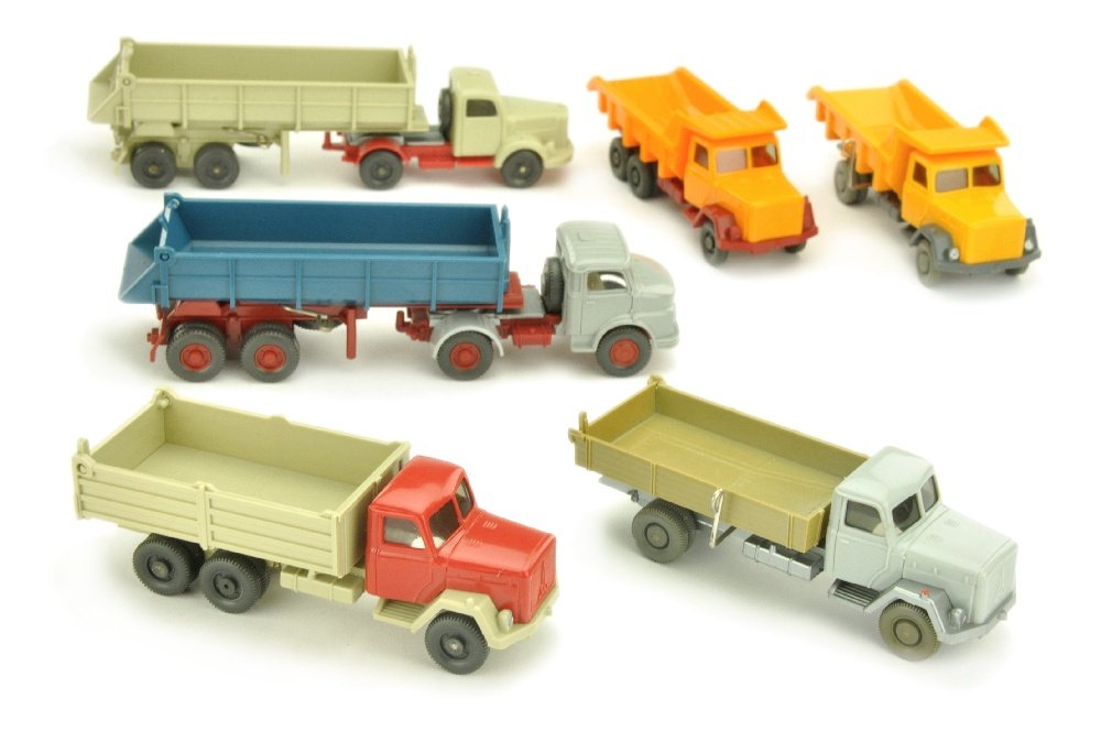 Konvolut 6 Baufahrzeuge der 60er/70er Jahre (1 of 1)
