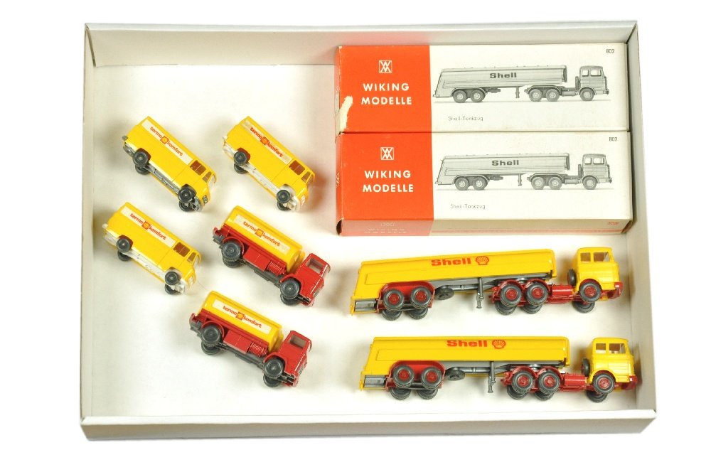 Konvolut 9 Shell-Tankwagen der 70er Jahre (1 of 1)