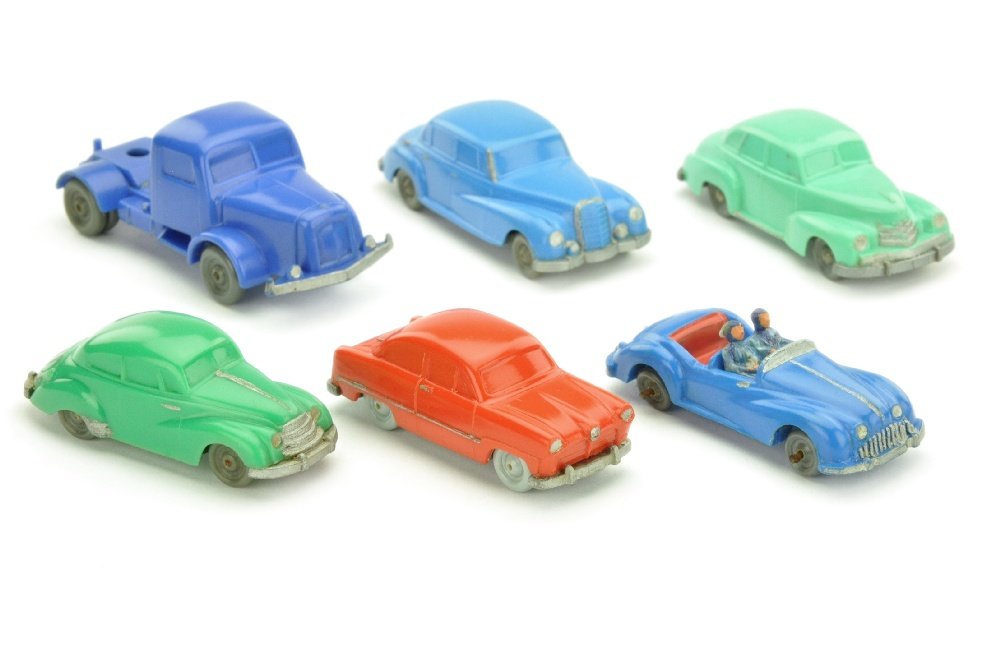 Konvolut 6 unverglaste Modelle (nur bemalt) (1 of 1)