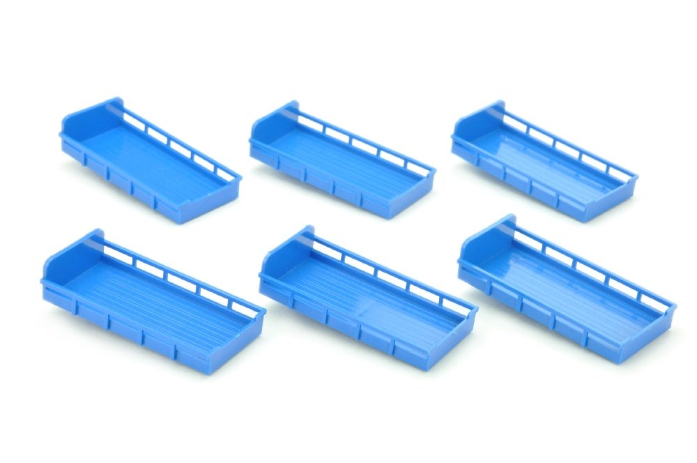 Konvolut 6 unverklebte Milchwagen-Pritschen (1 of 1)