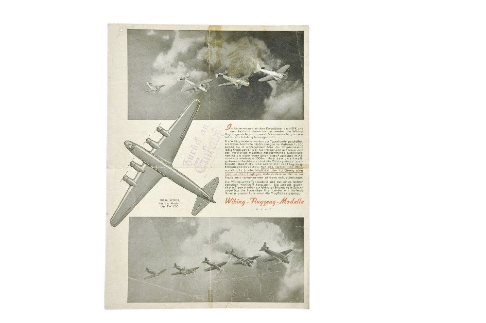 Flugzeug-Preisliste (um 1941) (1 of 1)