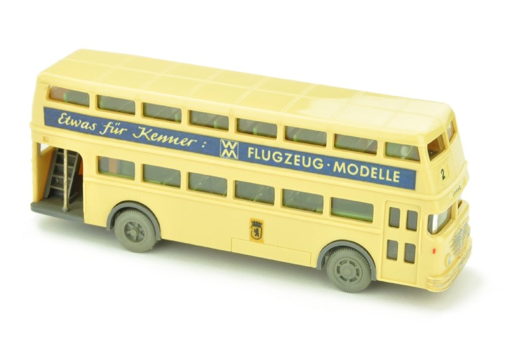 Buessing D2U Flugzeug-Modelle/Wimo Sip: aehnlich 1161/2D, jedoch Beschriftung der Fahrerseite "Wimo-Sip" (wie bei 1162/1), Fehlproduktion oder Resteverwertung, alle Abziehbilder 100%, fast neuwertig (Wiking Verglaster LKW)