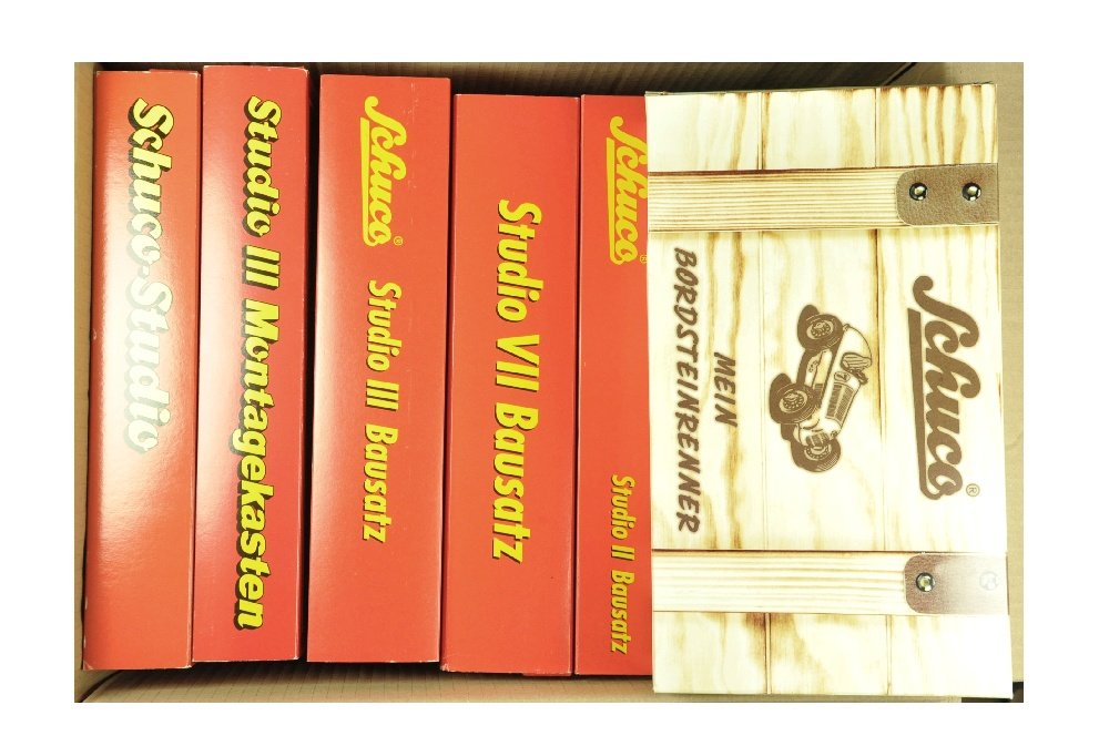 Schuco - Konvolut 6 Bausatz-Neuauflagen: Bausatz-Sortimente der vergangenen Jahre, alle neuwertig