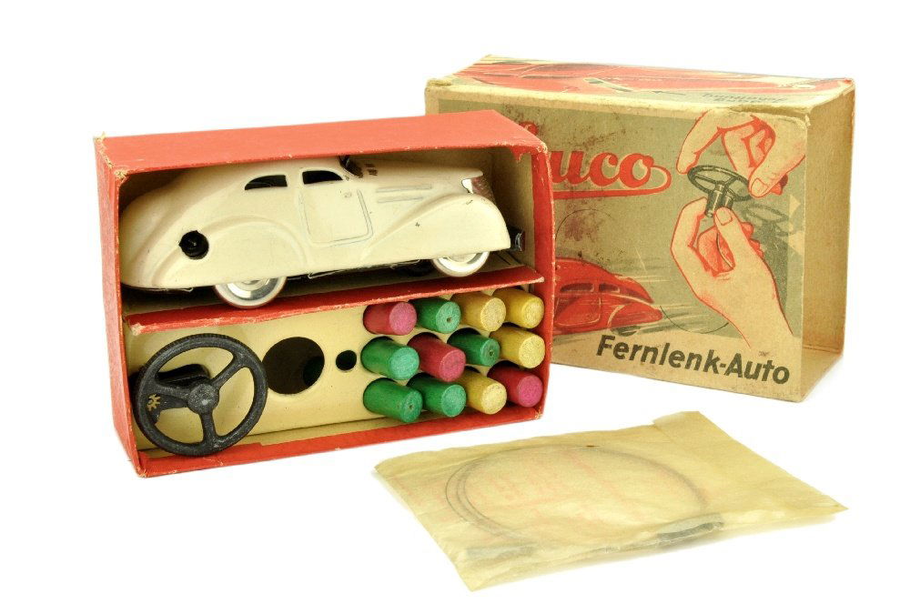 Schuco - (3000) Fernlenk-Auto, creme (im Ork) (1 of 6)