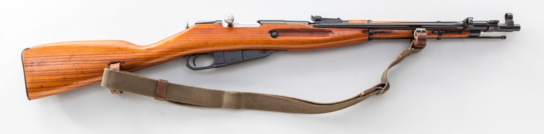 Russian T-44 Bolt Action Carbine: Russian T-44 Bolt Action Carbine, #CO3594, 7.62x54R cal., 20-3/4'' barrel, blue finish, hardwood stock, with 1946 barrel date and sling. Condition is excellent showing little use. Lightly import marke