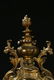 AN ANTIQUE BRONZE CLOCK - 6