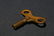 AN ANTIQUE BRONZE CLOCK - 9