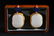 PAIR OF WHITE JADE 'FIGURES POEM' PENDANTS W/BAMBOO BOX