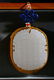 PAIR OF WHITE JADE 'FIGURES POEM' PENDANTS W/BAMBOO BOX - 4