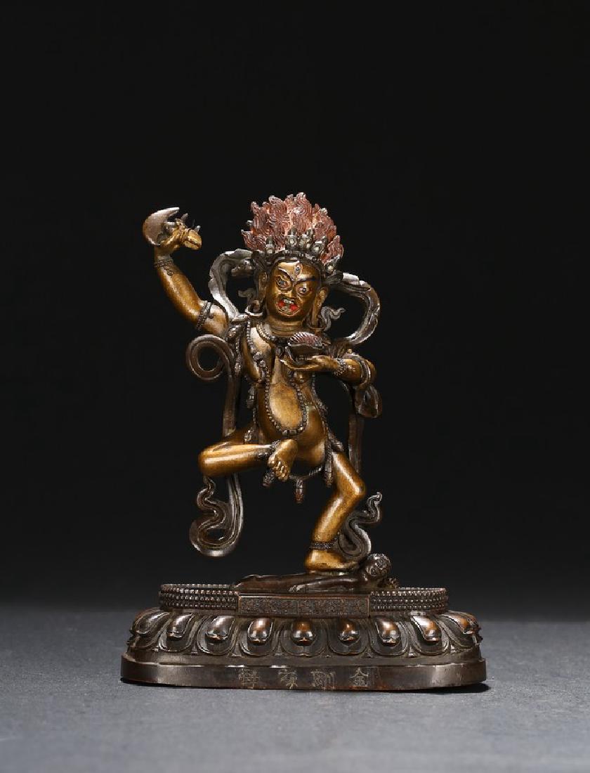 A BRONZE FIGURE OF VAJRAVARAHI (1 of 13)