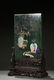 A SPINACH JADE 'BOGU' EMBELLISHED TABLE SCREEN - 2