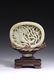 A WHITE JADE OPENWORK 'GOOSE' PLAQUE WITH STAND - 4
