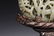 A WHITE JADE OPENWORK 'GOOSE' PLAQUE WITH STAND - 7