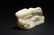 A CHINESE WHITE JADE BOULDER WITH STAND - 4